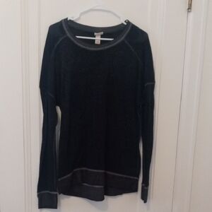 women XL light weight thin long sleeve black MOssimo